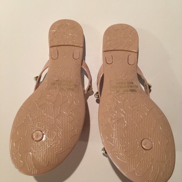 Cherish girls beaded pearl flip flops - Picture 4 of 5